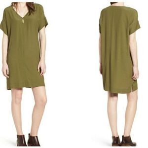 ✨Madewell Novel Shift Dress Olive Green✨